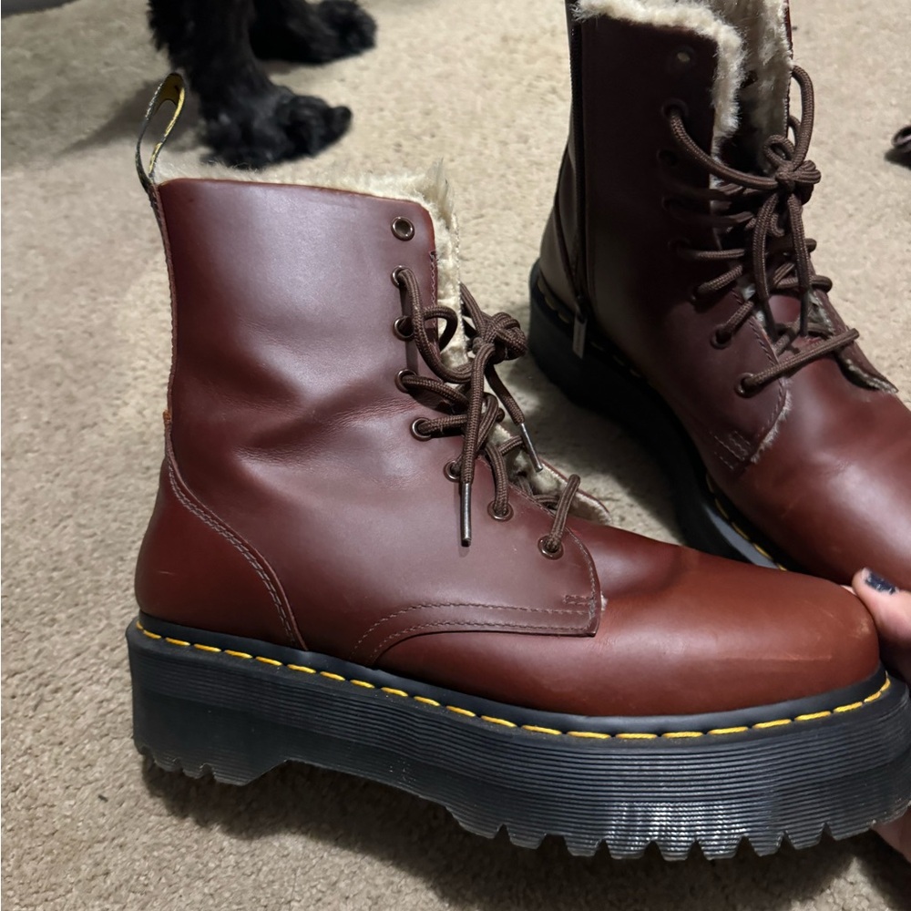 Dr. Martens Brown Platform Boots